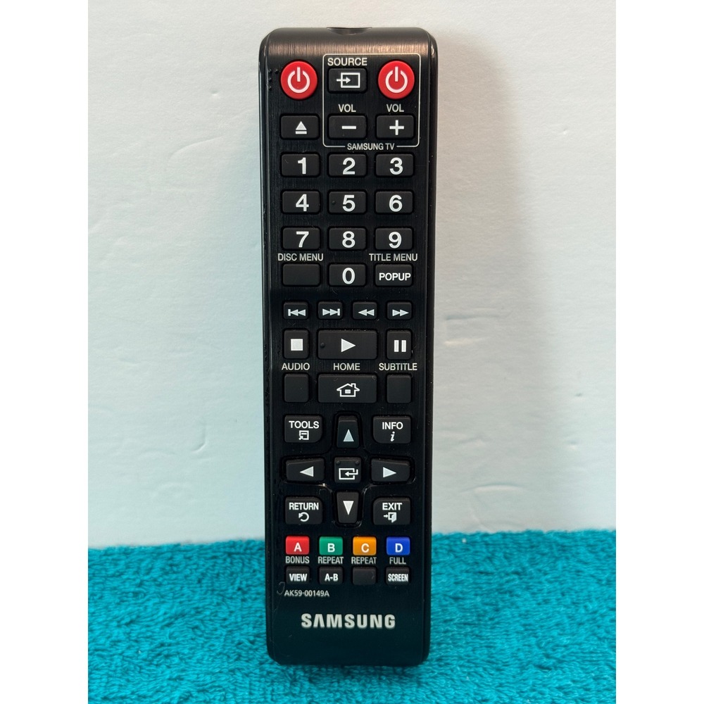 Samsung AK59-00149A Remote Control for DVD Blu-ray Player Black Handheld‎